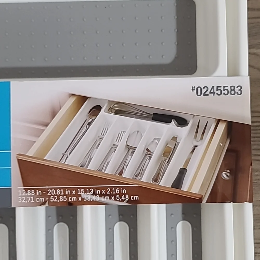 Expandable Kitchen Drawer Organizers Silverware Insert/Spice Organizer - NWT
